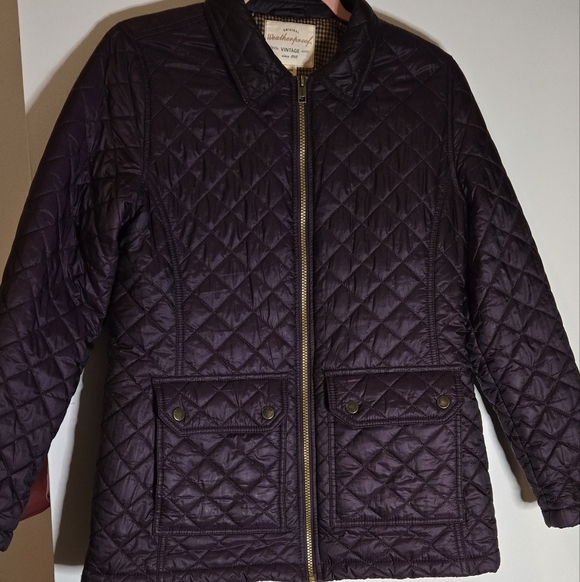 Weatherproof Women's Plum Quilted Utility Jacket (2b) - Picture 2 of 3